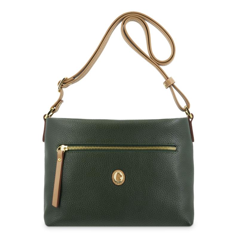 El potro Bolso bandolera de mujer en piel vacuno color verde - Oasis