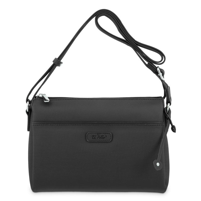 El potro Bolso bandolera departamento color negro niza-El Potro