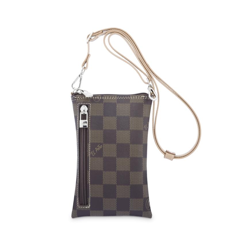 El potro Bolso bandolera funda móvil chess marrón -El Potro