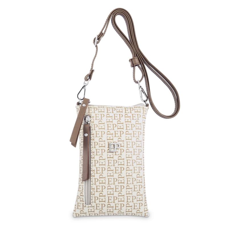 El potro Bolso bandolera funda móvil insignia beige-El Potro