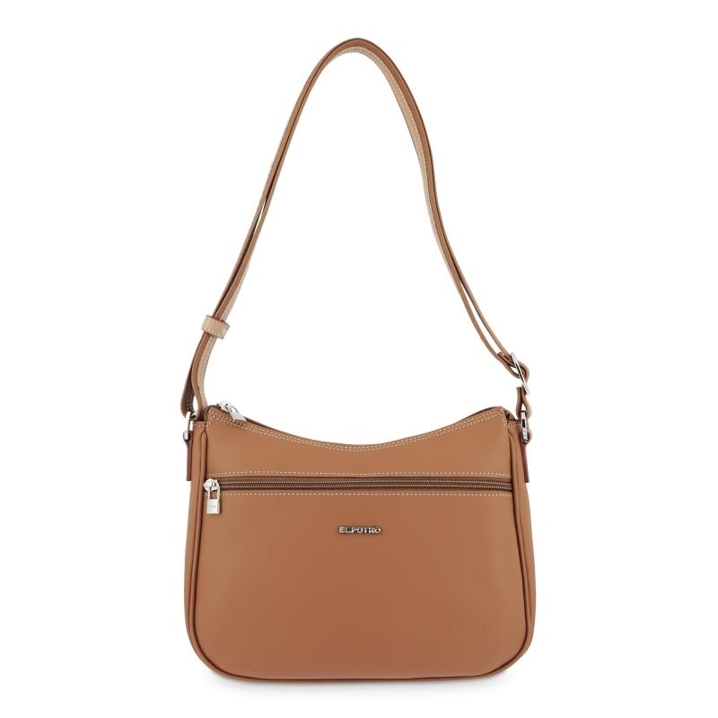 El potro Bolso bandolera góndola mujer color cuero -Angula