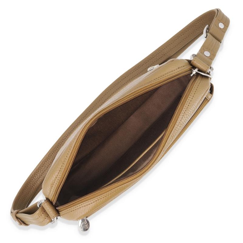 El Potro Bolso Bandolera Grande 3 Cremalleras Mujer En Piel Vacuno Color Cuero - Floater