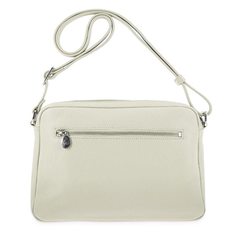 El Potro Bolso Bandolera Grande De 3 Cremalleras Mujer En Piel Vacuno Color Beige- I R I S