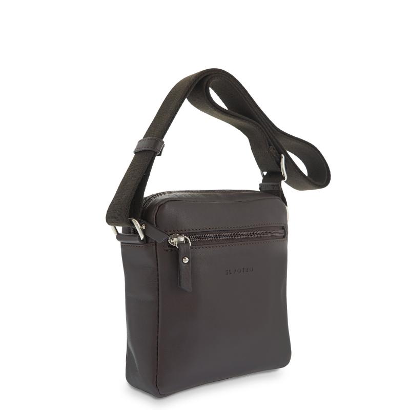 El Potro Bolso Bandolera Hombre En Piel Vacuno Color Marrón - Box