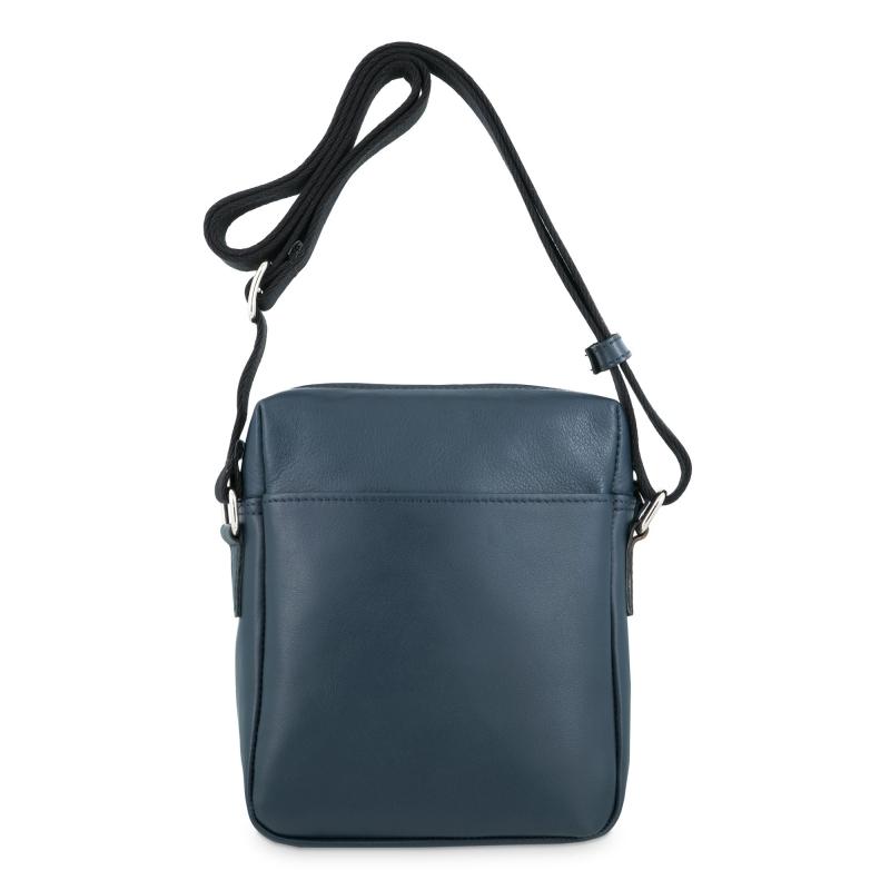 El Potro Bolso Bandolera Mediano Hombre En Piel Vacuno Color Azul - Apache