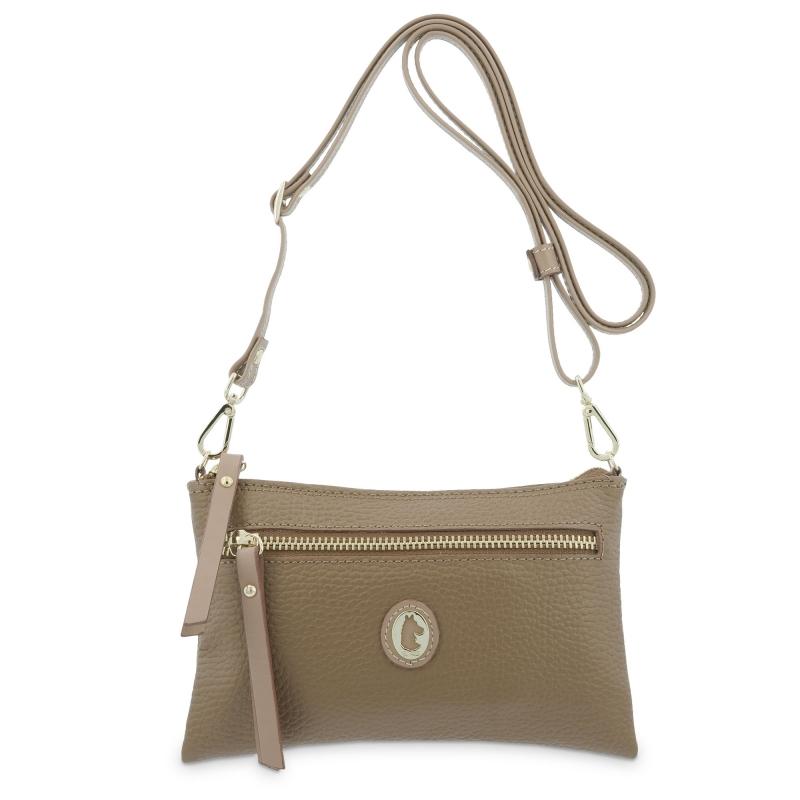 El potro Bolso bandolera móvil de piel vacuno color cuero-El Potro