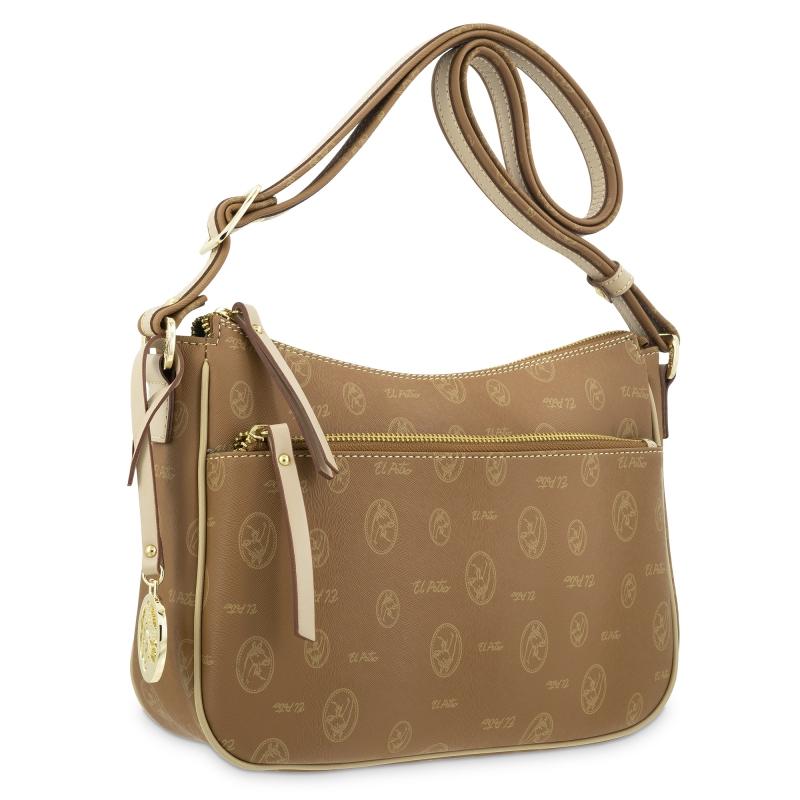 El Potro Bolso Bandolera Mujer En Lona Y Piel Vacuno Color Cuero - Vintage