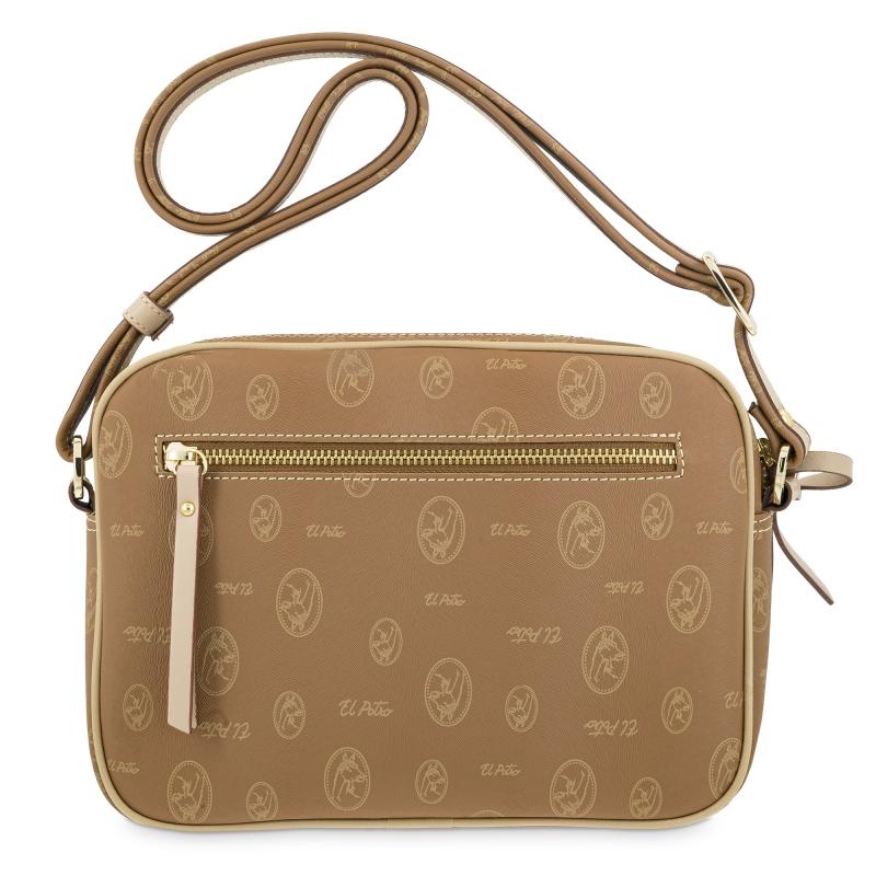 El Potro Bolso Bandolera Mujer En Lona Y Piel Vacuno Color Cuero - Vintage