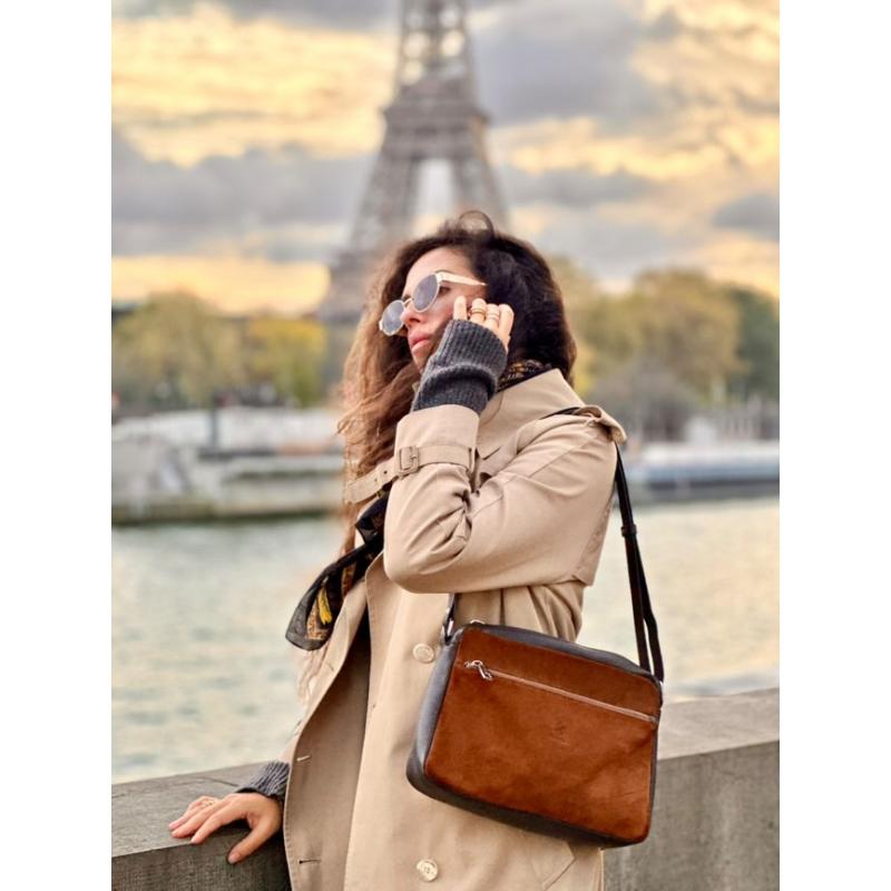 El Potro Bolso Bandolera Mujer En Piel Vacuno Color Castaño/ Marrón -Natural