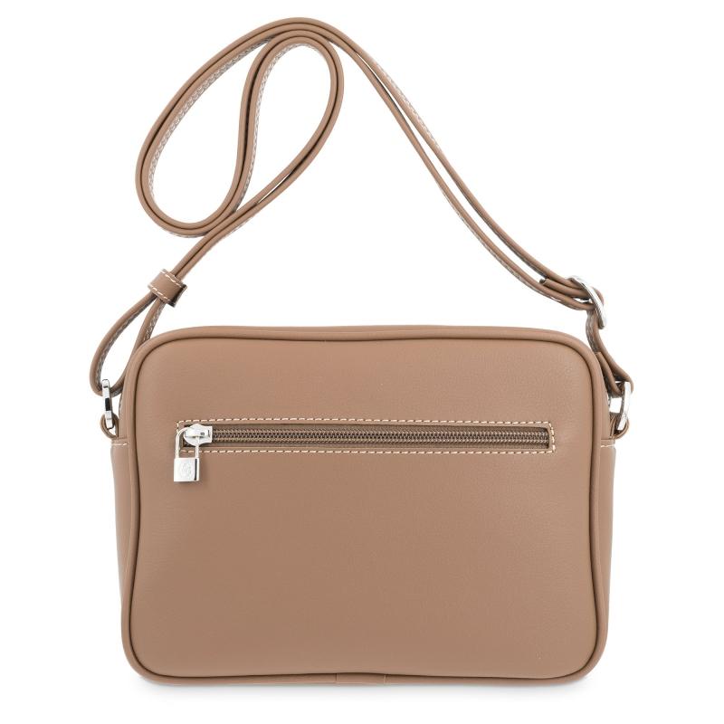 El Potro Bolso Bandolera Pequeña Mujer En Lona Color Cuero-Angula