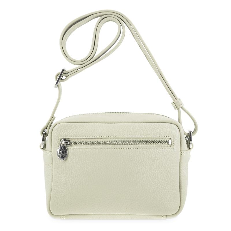 El Potro Bolso Bandolera Pequeño Con Cremallera En Piel Vacuno Color Beige - I R I S