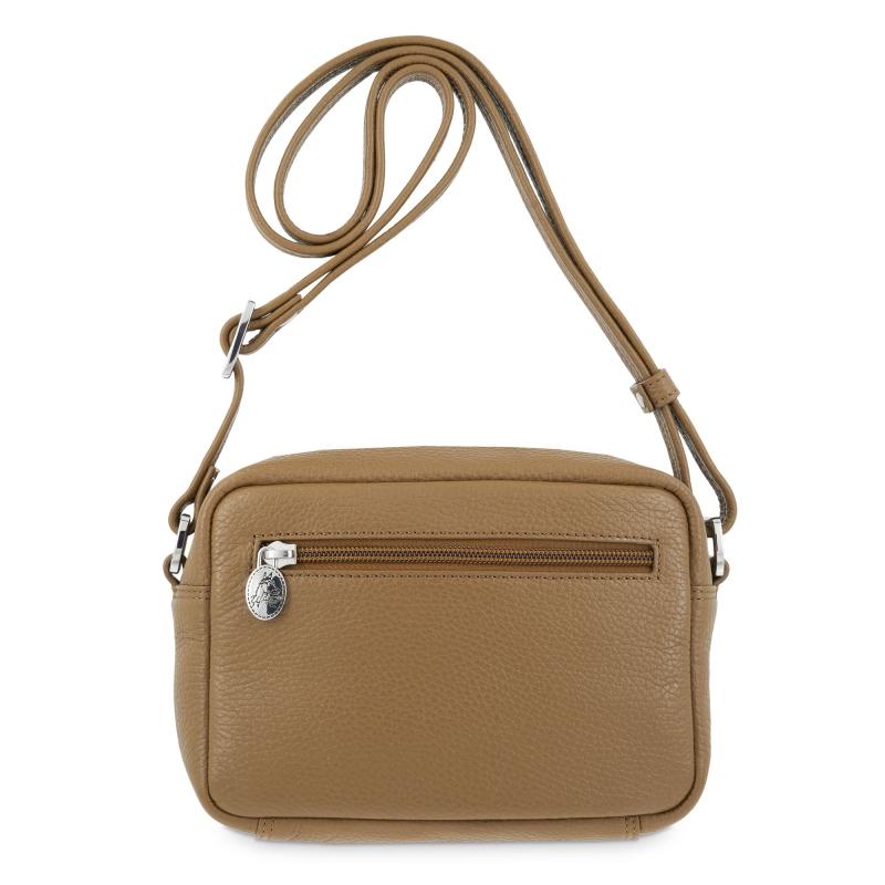 El Potro Bolso Bandolera Pequeño Con Cremallera En Piel Vacuno Color Cuero - Floater