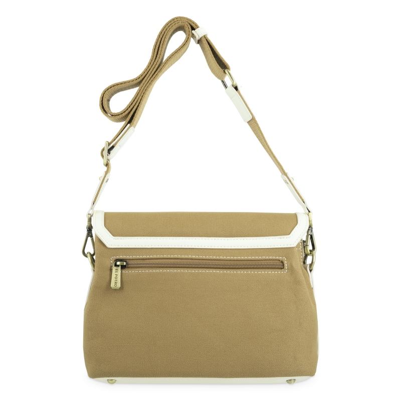 El Potro Bolso Bandolera Solapa Marrón Ivory - EL POTRO