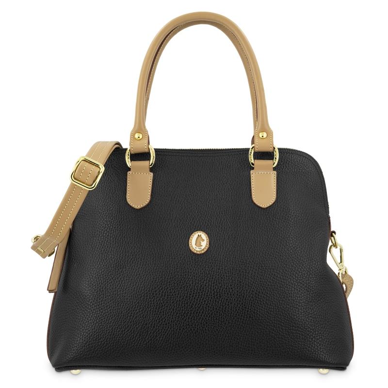 El potro Bolso bugatti de mujer en piel vacuno color negro- Oasis