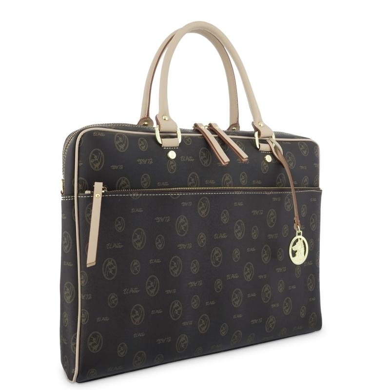 El Potro Bolso Carpeta Grande De Mujer En Color Marrón - EL POTRO