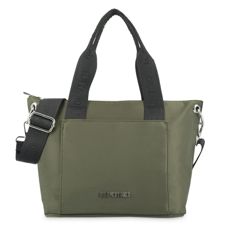 El potro Bolso cesta bandolera color verde-EL POTRO