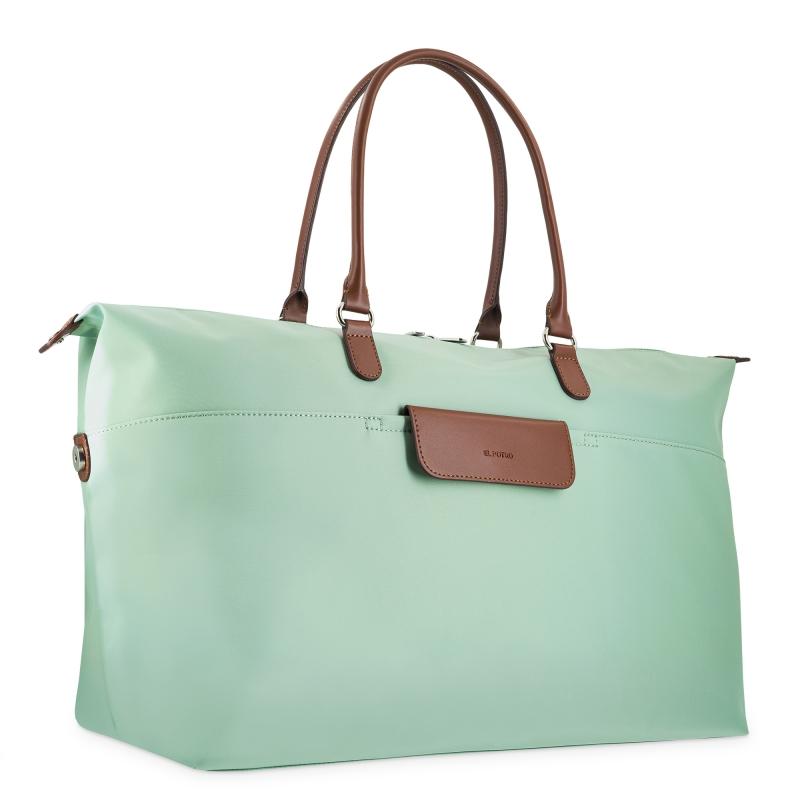 El Potro Bolso Cesta De Viaje Grande Verde Agua-El Potro