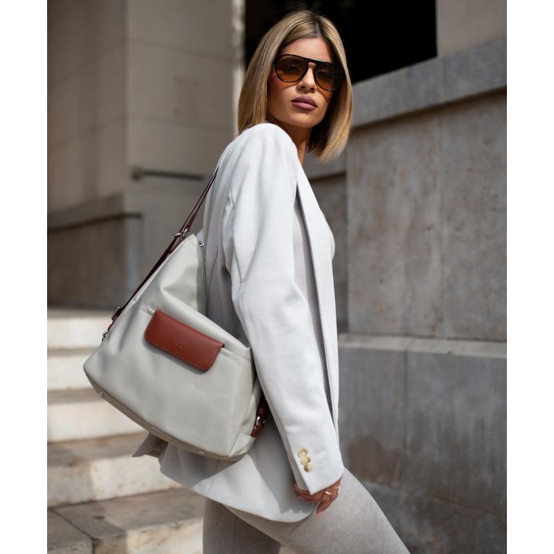 El potro Bolso convertible en mochila beige-El Potro