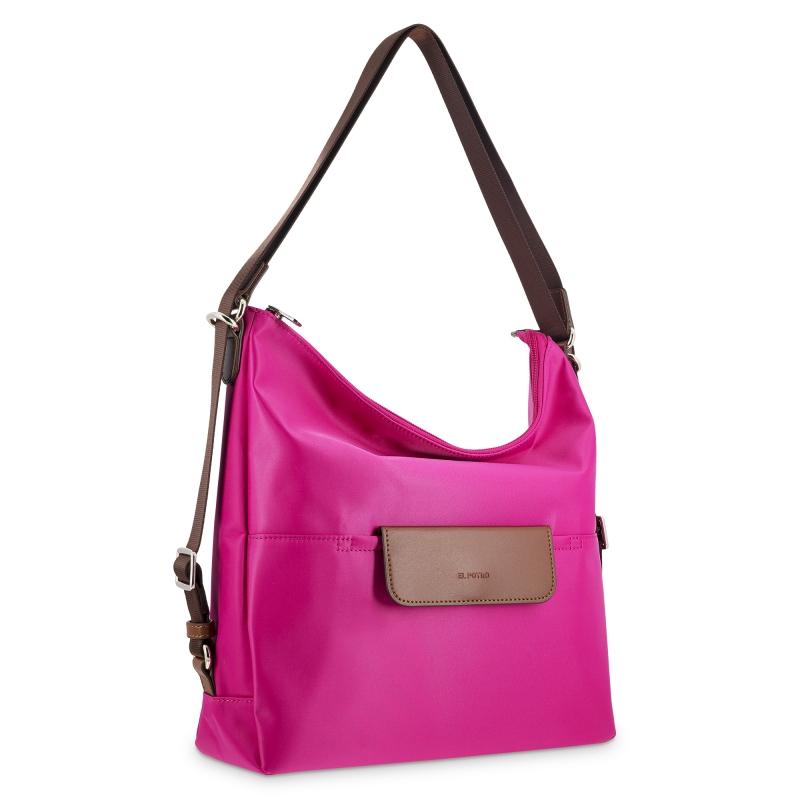 El Potro Bolso Convertible En Mochila Rosa-El Potro