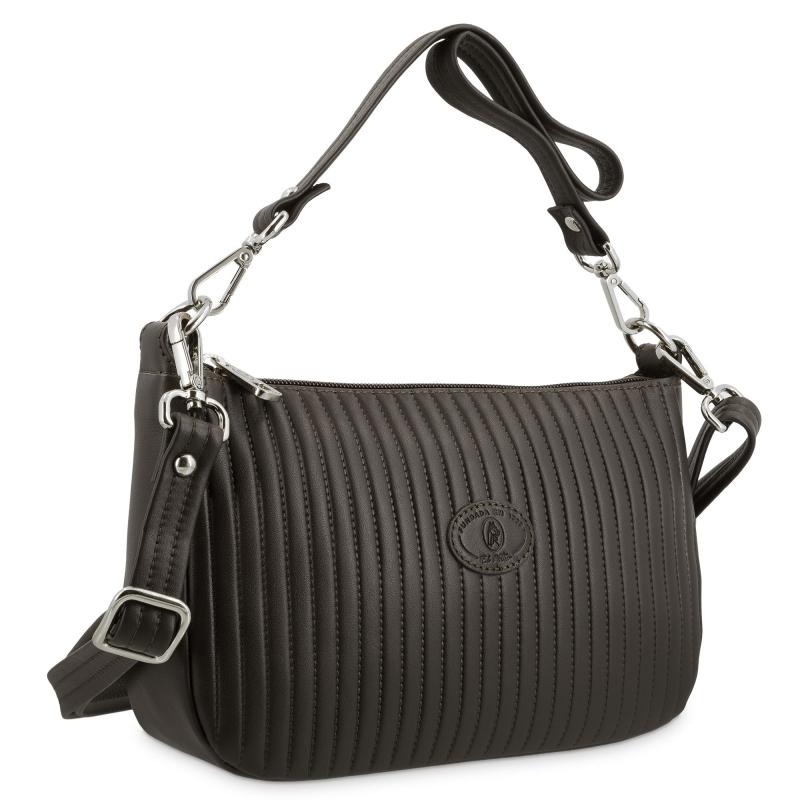 El Potro Bolso De 2 Asas De Mujer En Piel Vacuno Color Marrón- Cromo