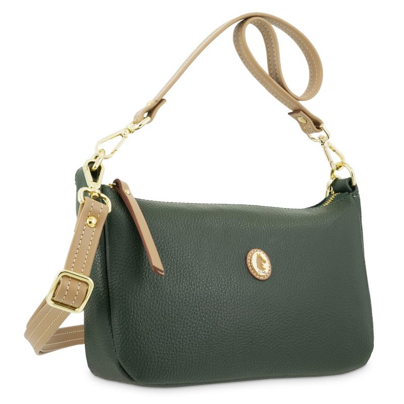 El Potro Bolso De 2 Asas De Mujer En Piel Vacuno Color Verde- Oasis
