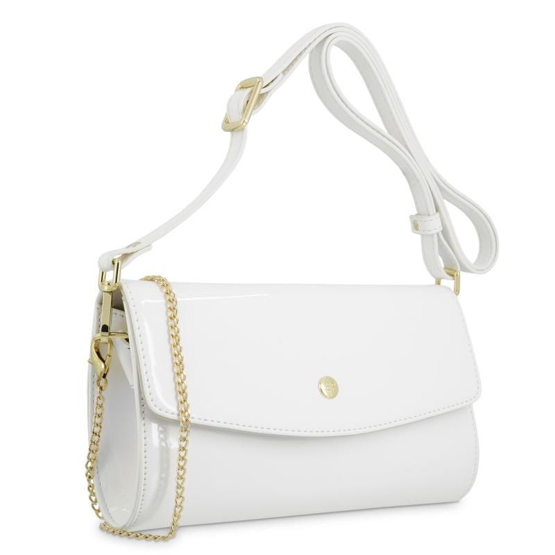 El Potro Bolso De Fiesta Mujer En Color Blanco - Charol