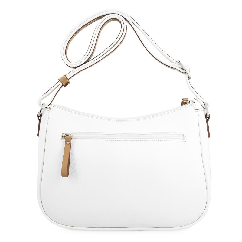 El Potro Bolso Góndola 3 Cremalleras De Mujer Color Blanco- Base