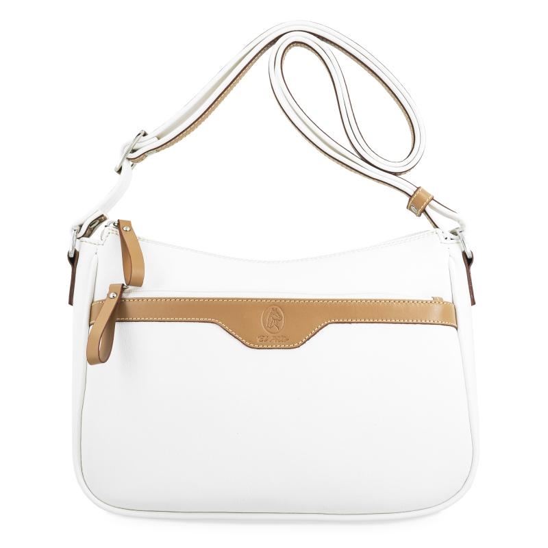 El potro Bolso góndola 3 cremalleras de mujer color blanco- Base