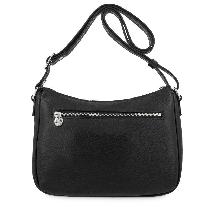 El Potro Bolso Góndola Bandolera De 3 Cremalleras Mujer En Piel Vacuno Color Negro - I R I S