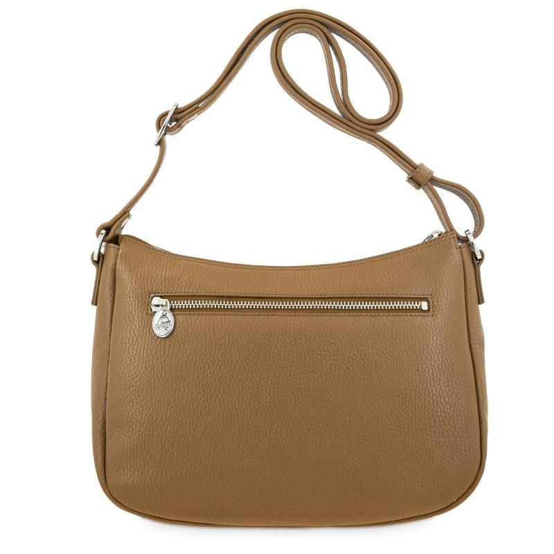 El Potro Bolso Góndola Bandolera De 3 Cremalleras Mujer En Piel Vacuno Color Cuero- I R I S