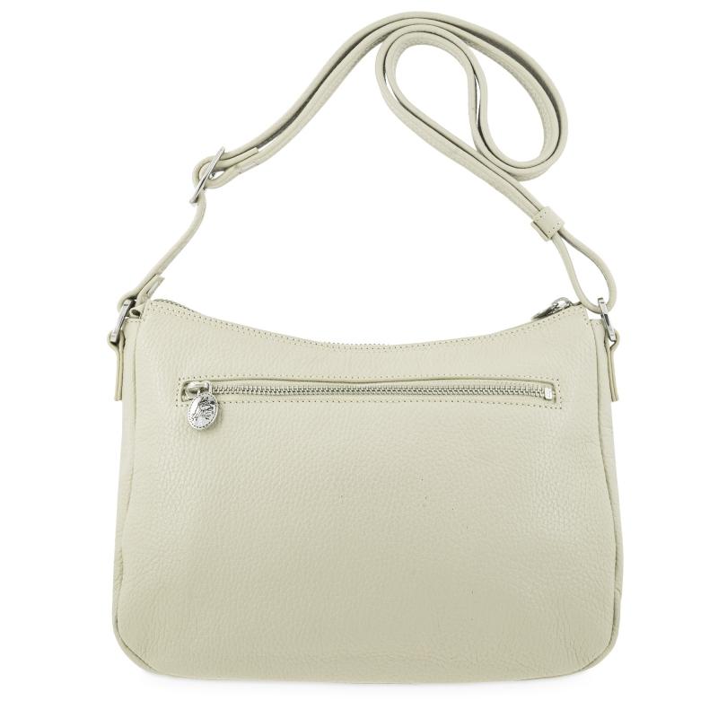 El Potro Bolso Góndola Bandolera De 3 Cremalleras Mujer En Piel Vacuno Color Beige- I R I S