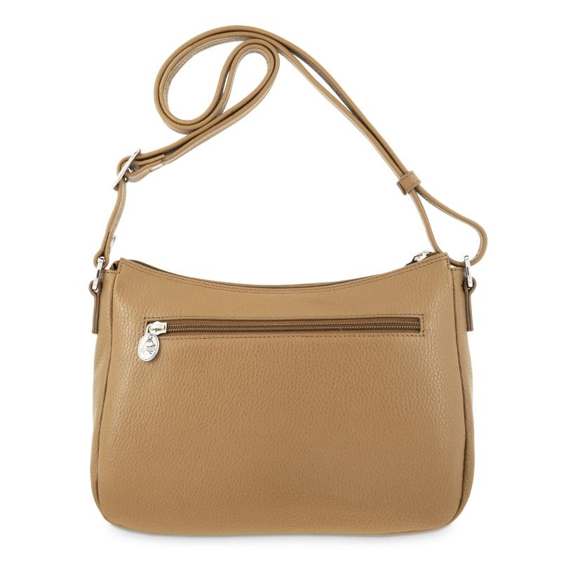 El Potro Bolso Góndola Bandolera De 3 Cremalleras Mujer En Piel Vacuno Color Cuero- Floater