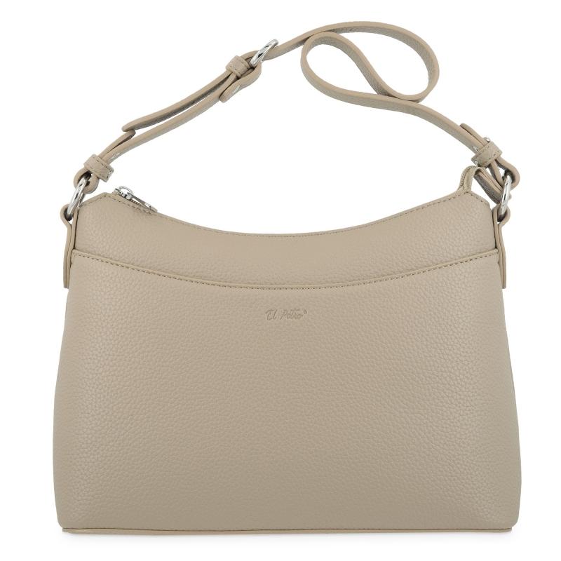 El potro Bolso góndola bandolera de El Potro color almendra-Siena