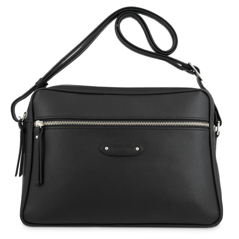 El potro Bolso grande de bandolera mujer negro El Potro