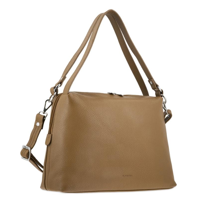 El Potro Bolso Hobo Carry All Grande Piel Vacuno Color Cuero-Floater