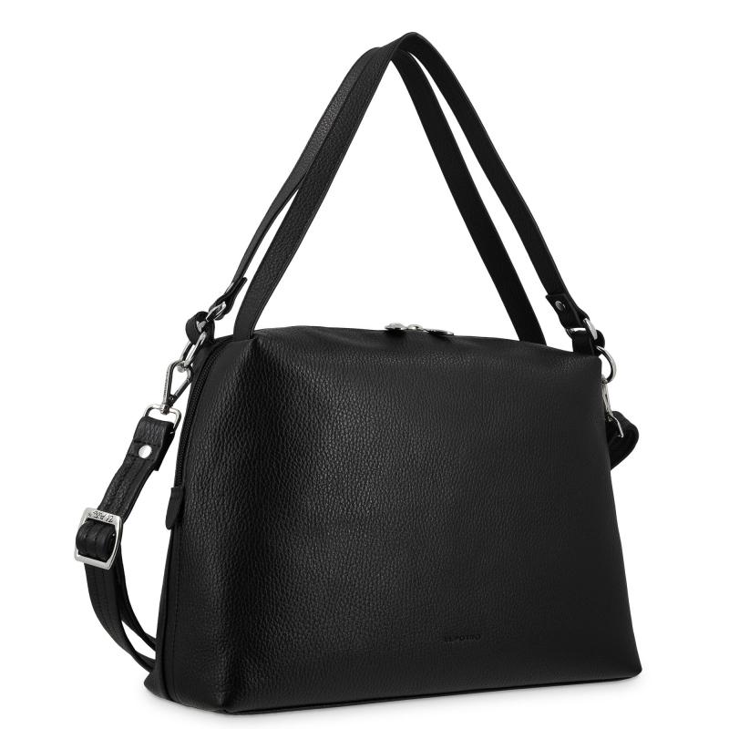 El Potro Bolso Hobo Carry All Grande Piel Vacuno Color Negro-Floater