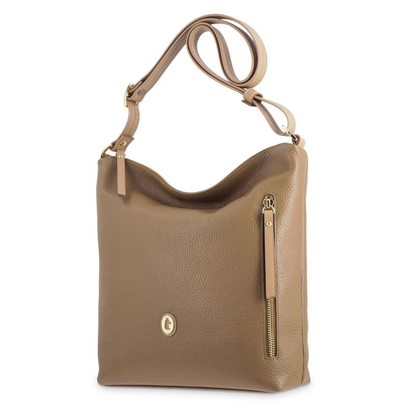 El Potro Bolso Hobo De Mujer En Piel Vacuno Color Cuero - Oasis