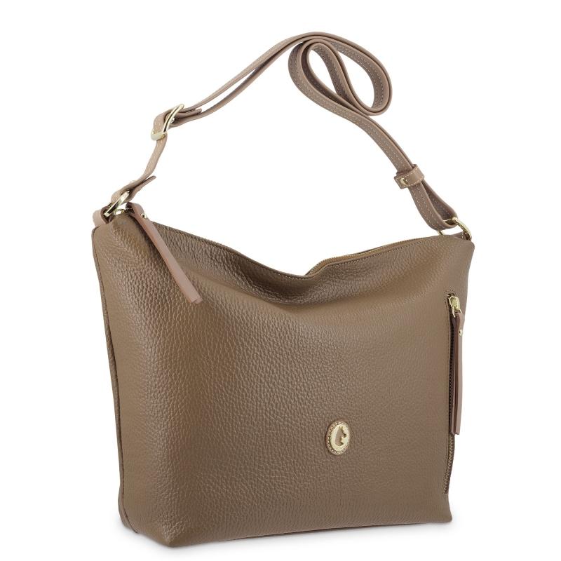 El Potro Bolso Hobo De Mujer En Piel Vacuno Color Cuero - Oasis