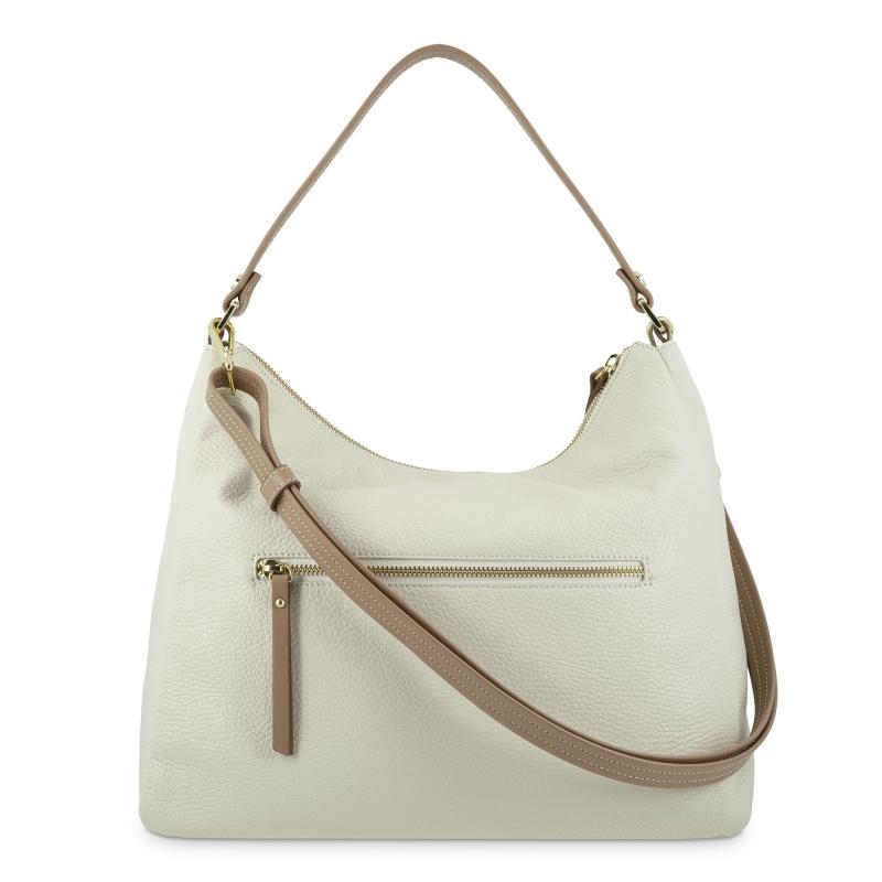 El Potro Bolso Hobo De Mujer En Piel Vacuno Color Ivory- Oasis