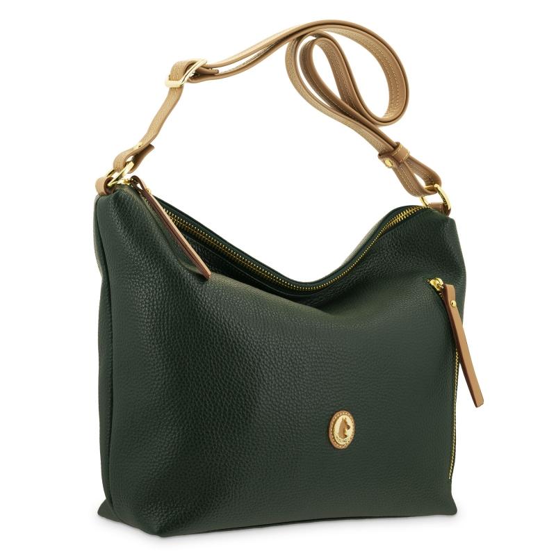 El Potro Bolso Hobo De Mujer En Piel Vacuno Color Verde - Oasis