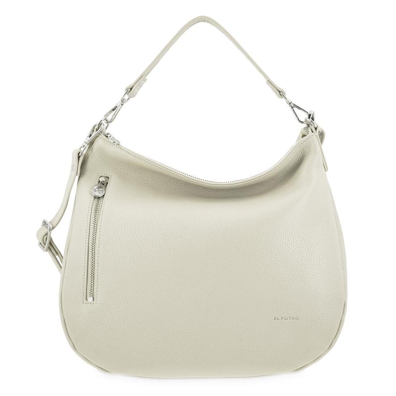 El Potro Bolso Hobo Mujer En Piel Vacuno Color Beige - I R I S