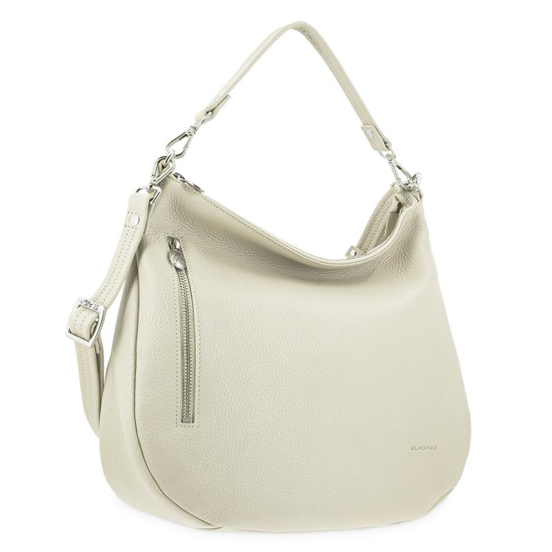 El Potro Bolso Hobo Mujer En Piel Vacuno Color Beige - I R I S