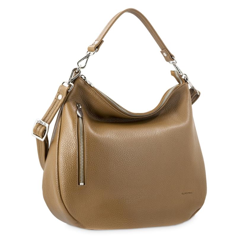 El Potro Bolso Hobo Mujer En Piel Vacuno Color Cuero - I R I S