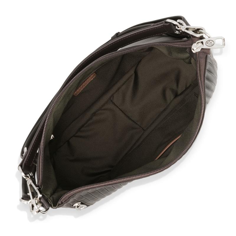 El Potro Bolso Hobo Mujer En Piel Vacuno Color Marrón- Cromo