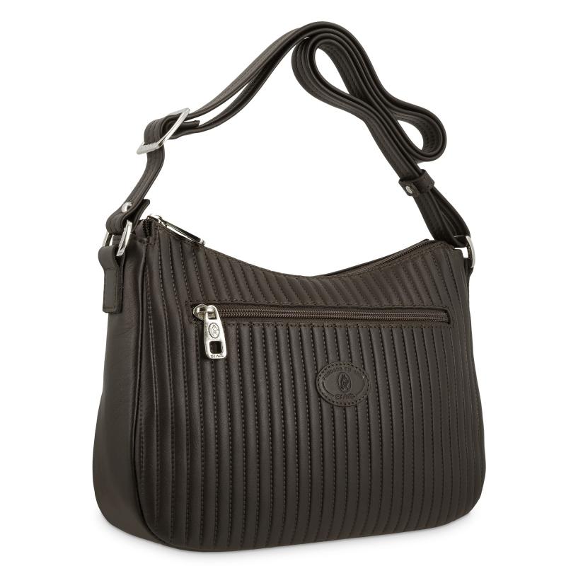 El Potro Bolso Hobo Mujer En Piel Vacuno Color Marrón - Cromo