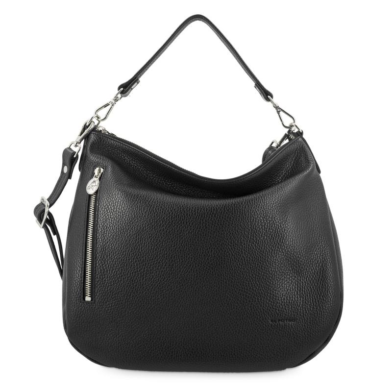 El potro Bolso Hobo mujer en piel vacuno color negro - I R I S