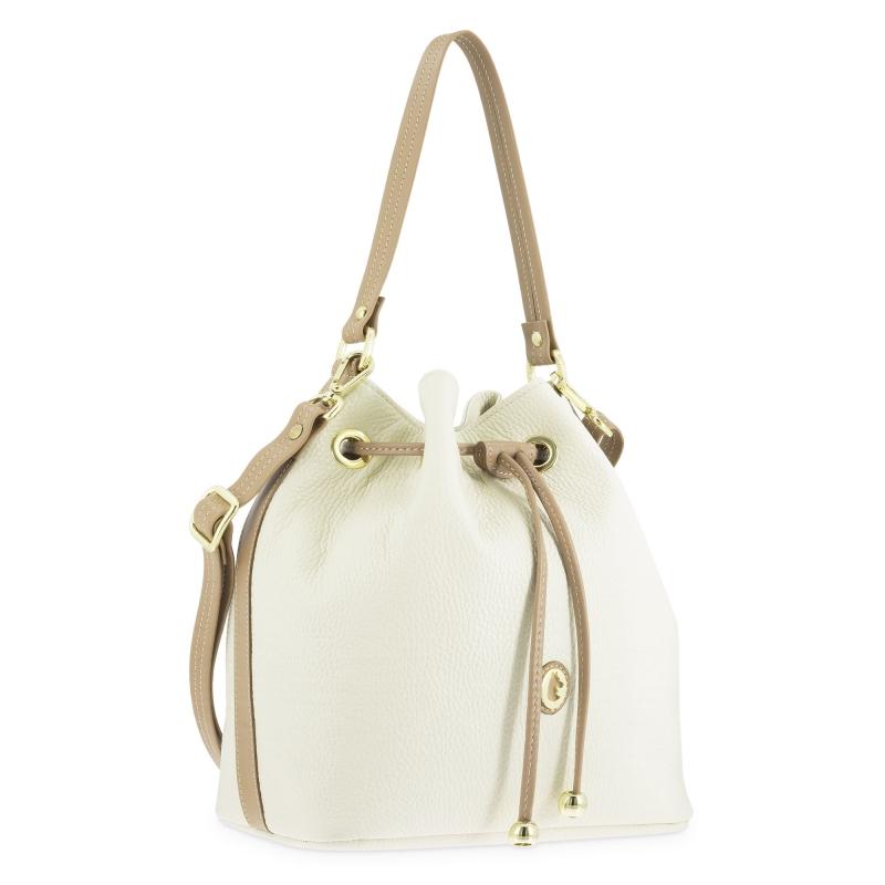 El Potro Bolso Saco Mujer En Piel Vacuno Color Ivory - Oasis