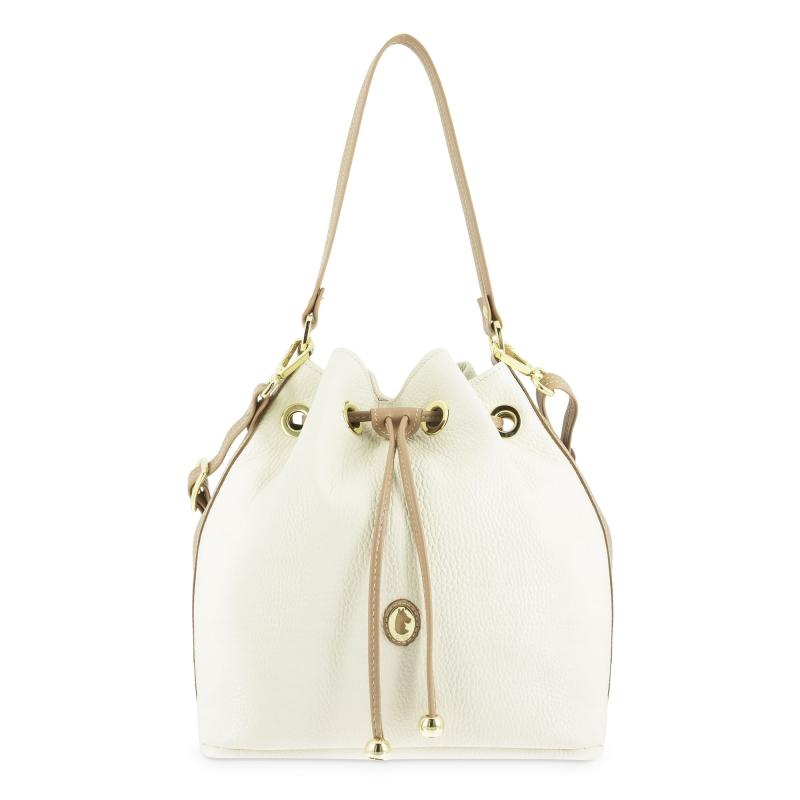 El potro Bolso Saco mujer en piel vacuno color ivory - Oasis