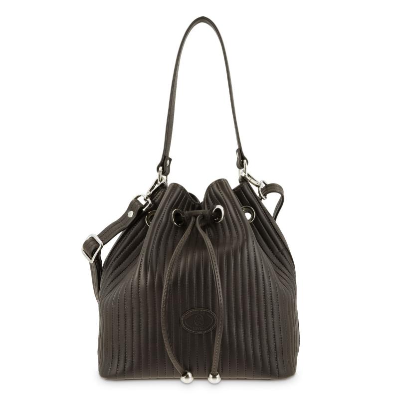 El potro Bolso saco mujer en piel vacuno color marrón- Cromo