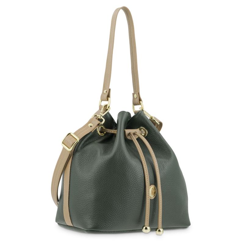 El Potro Bolso Saco Mujer En Piel Vacuno Color Verde - Oasis